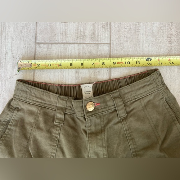 River Island Green Cargo Pants with gold snaps and zippers - Picture 11 of 14